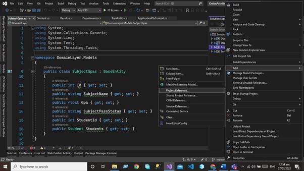 Onion Architecture in Asp.net Core 6 Web API